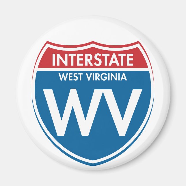 Interstate West Virginia WV Magnet (Front)