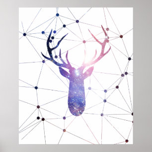 Interstellar deer poster