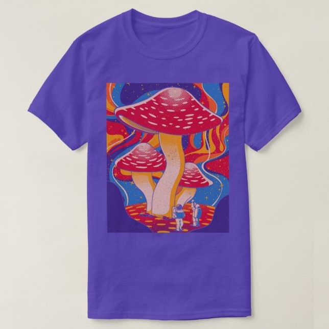 Interstellar Mushroom Travel by Tobe Fonseca T-Shirt (Design Front)