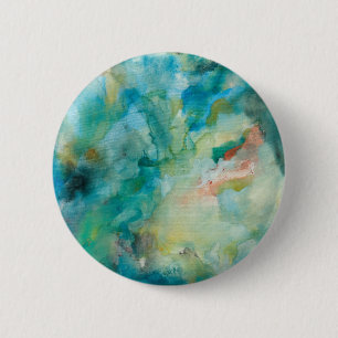 Interstellar Teal Blue Sky 6 Cm Round Badge