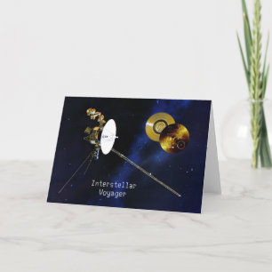 Interstellar Voyager Spacecraft Card