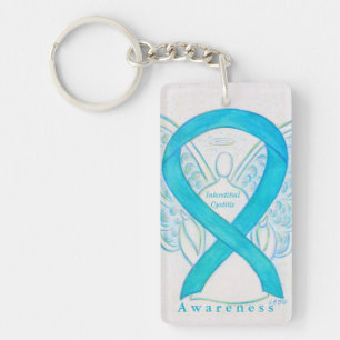 Interstitial Cystic (IC) Awareness Ribbon Keychain
