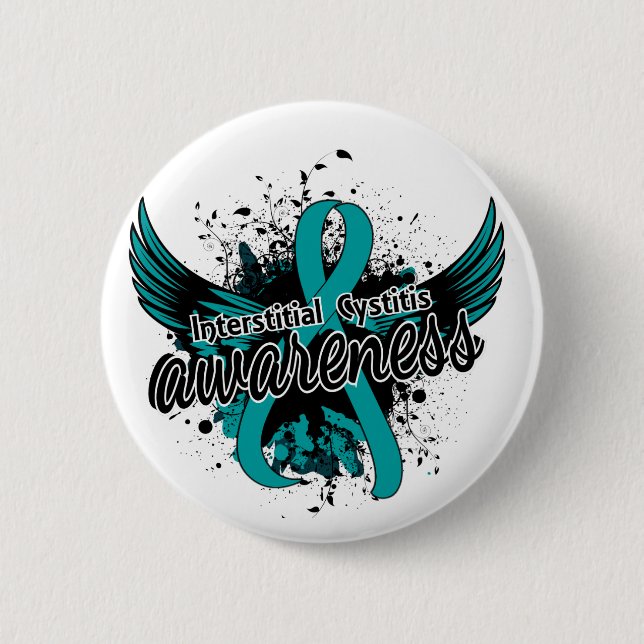 Interstitial Cystitis Awareness 16 6 Cm Round Badge (Front)