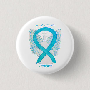Interstitial Cystitis Awareness Ribbon Angel  Pins