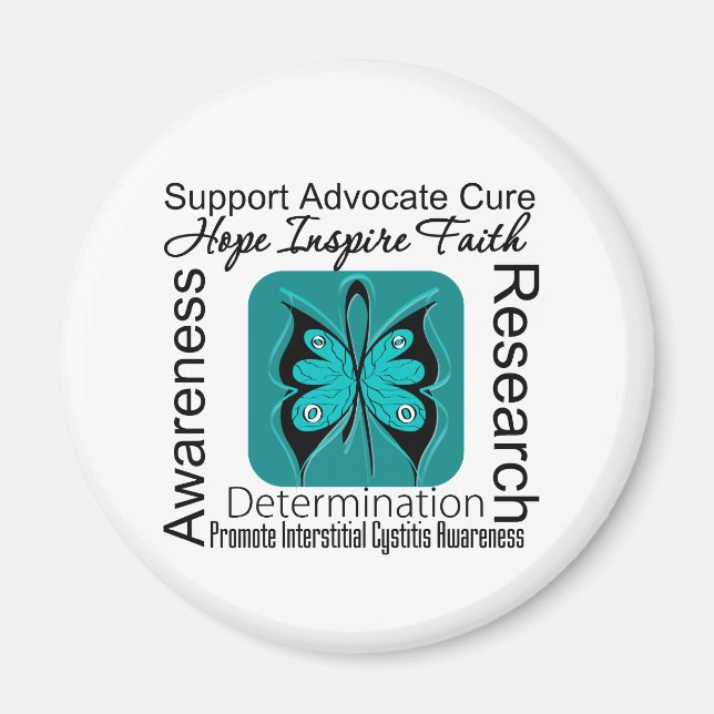 Interstitial Cystitis Butterfly Inspirations Magnet (Front)