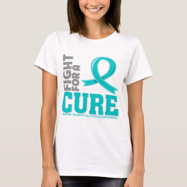 Interstitial Cystitis Fight For A Cure T-Shirt (Front)