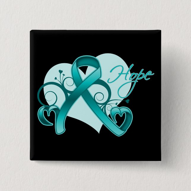 Interstitial Cystitis Hope 15 Cm Square Badge (Front)