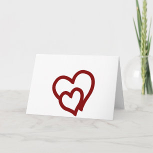 Intertwined Hearts Holiday Card