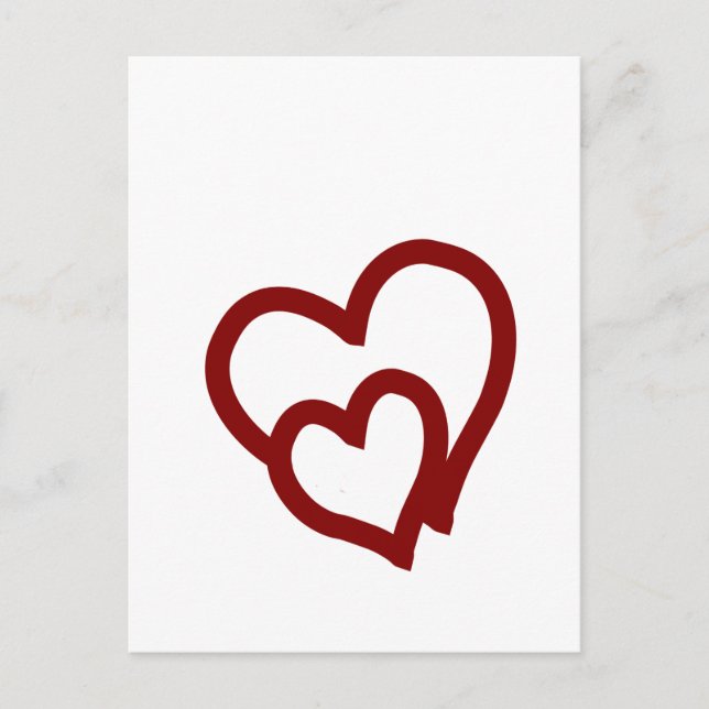 Intertwined Hearts Postcard (Front)