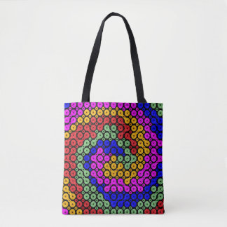 Intertwined Hues Abstract Tote Bag