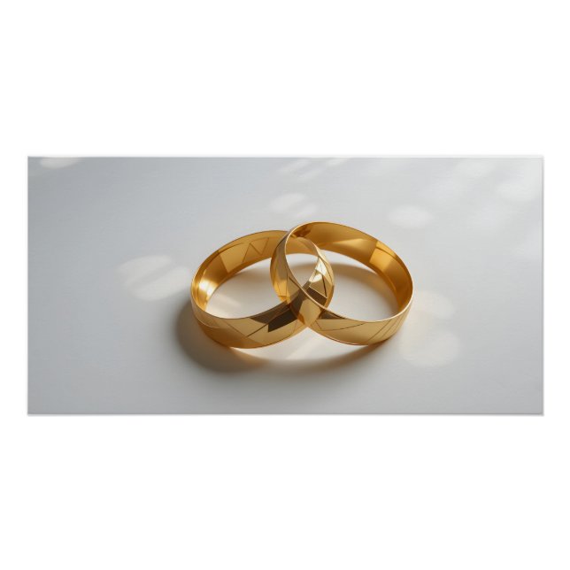 Intertwined Wedding Rings Poster (Front)