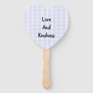 Intertwining Abstract Love And Kindness Hand Fan