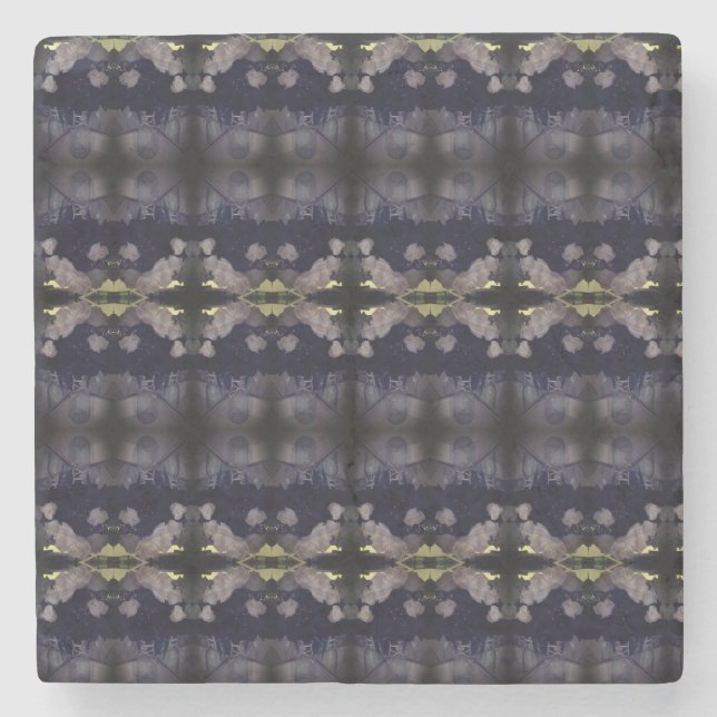 Intertwining Rose Petals  Stone Coaster (Front)