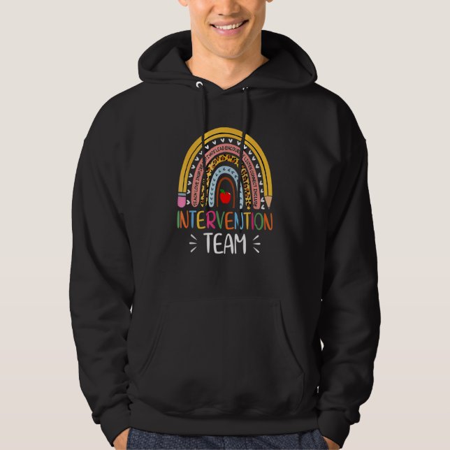 Intervention Squad Tribe Rti Team Response Teacher Hoodie (Front)