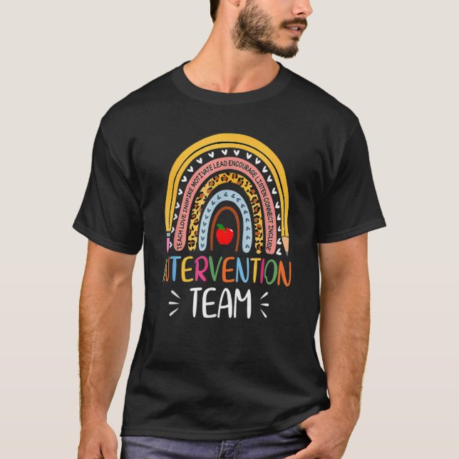 Intervention Squad Tribe Rti Team Response Teacher T-Shirt (Front)
