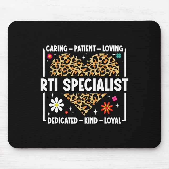 Intervention Team Rti Crew Rti Teacher Rti Special Mouse Pad (Front)
