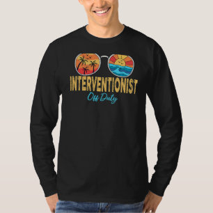 Interventionist Off Duty Sunglasses Happy Last Day T-Shirt