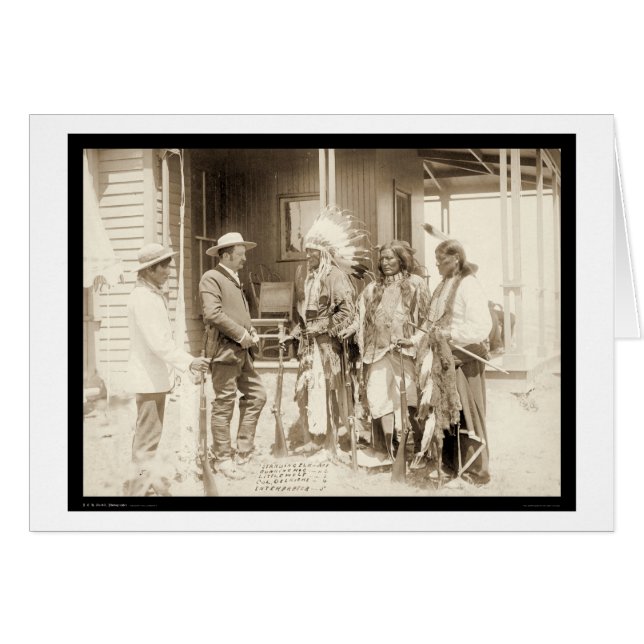 Interviewing Three Cheyenne Indians SD 1887 (Front Horizontal)