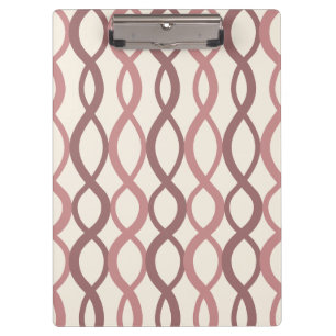 Interwoven Geometric Pattern-Modern Office Clipboard