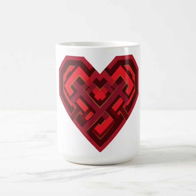 Interwoven Heart of Love Coffee Mug (Center)