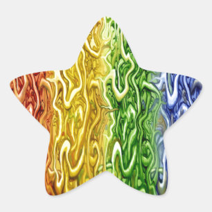 Interwoven Star Sticker