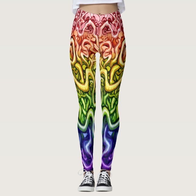 Interwoven Twisted Vines of Life Leggings (Front)