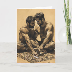 Intimate Card Game Moment