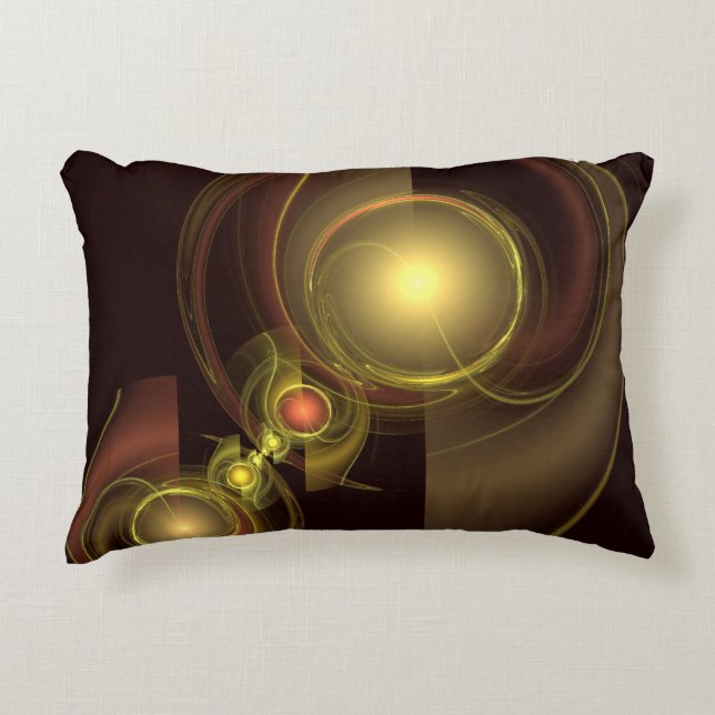 Intimate Connection Abstract Art Accent Pillow (Front)