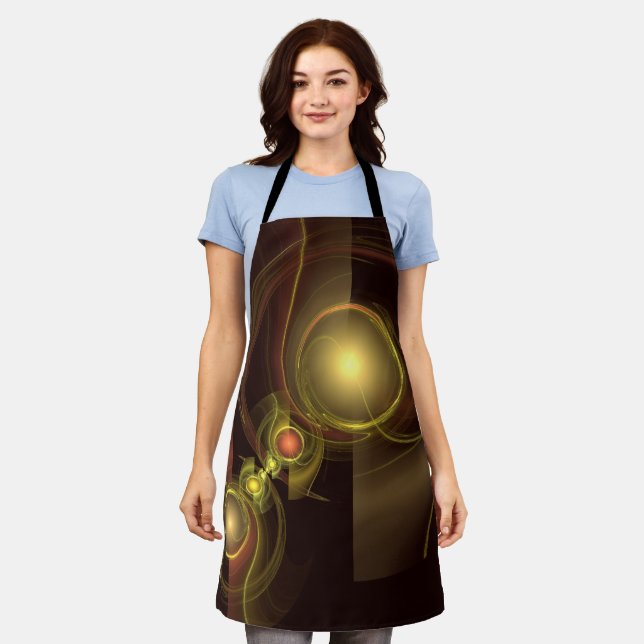 Intimate Connection Abstract Art Apron (Worn)