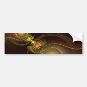 Intimate Connection Abstract Art Bumper Sticker