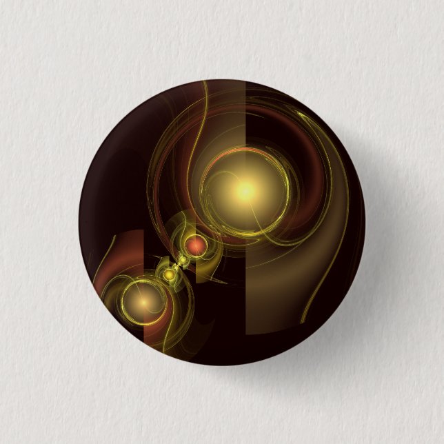 Intimate Connection Abstract Art Button (round) (Front)