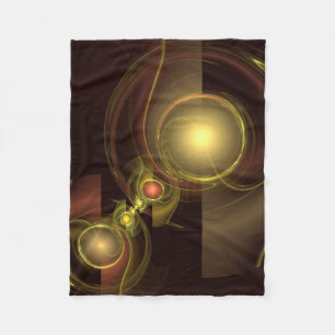 Intimate Connection Abstract Art Fleece Blanket