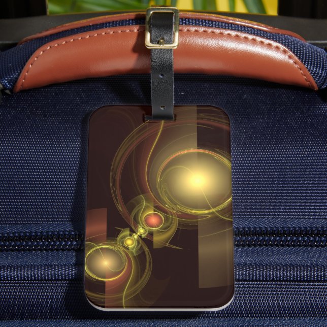 Intimate Connection Abstract Art Luggage Tag (Front Insitu 2)