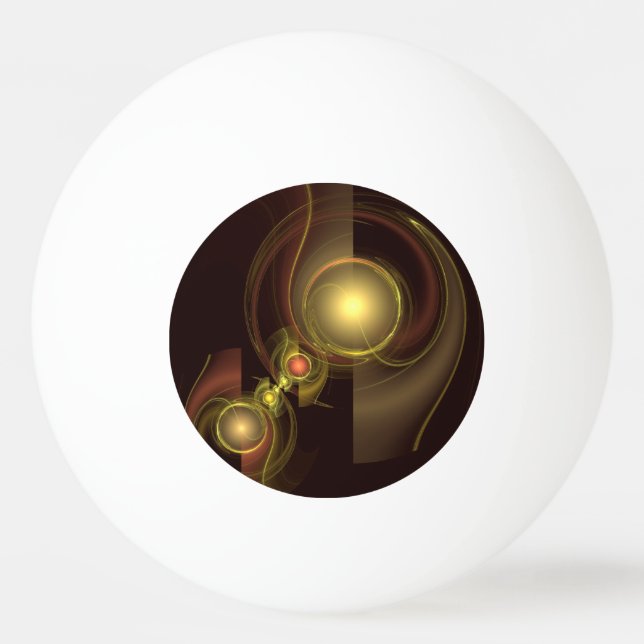 Intimate Connection Abstract Art Ping Pong Ball (Front)
