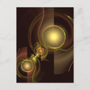 Intimate Connection Abstract Art Postcard