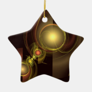 Intimate Connection Abstract Art Star Ornament