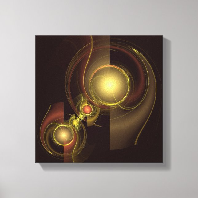 Intimate Connection Abstract Black and White Canvas Print (Front)