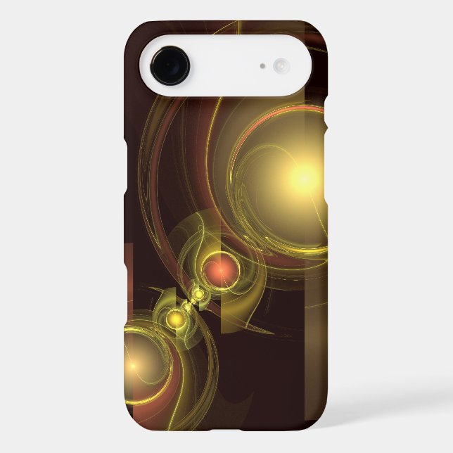 Intimate Connection Golden Energy Abstract Art (Back)