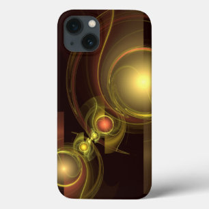 Intimate Connection Golden Energy Abstract Art iPhone 13 Case