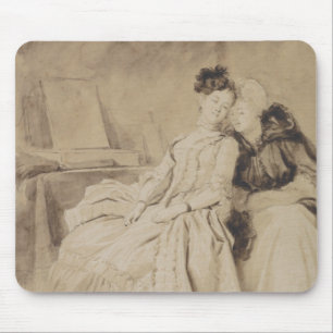 Intimate Conversation by Fragonard Mouse Pad