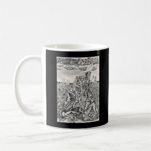 Intimidation, india ink drawing coffee mug