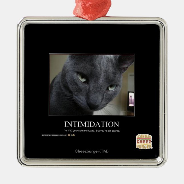 Intimidation Metal Tree Decoration (Front)