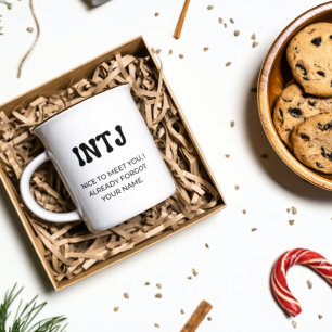 INTJ MBTI Funny Quote with Black Text Coffee Mug