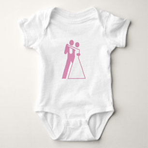 Int'l Sign for Bride & Groom Baby Bodysuit
