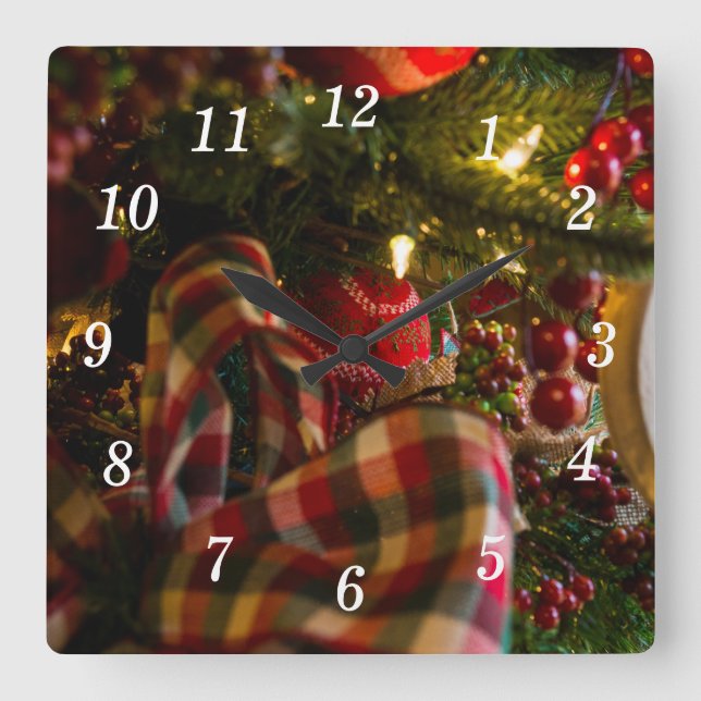 Into A Christmas Tree Wall Clock (Front)