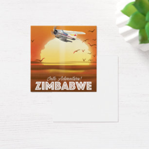 Into Adventure! Zimbabwe travel poster