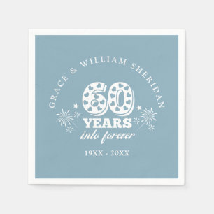 Into Forever 60th Wedding Anniversary Napkin
