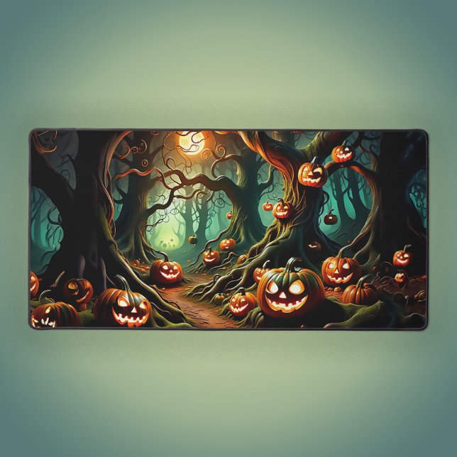 Into Hallowe'en Forest Desk Mat (Creator Uploaded)