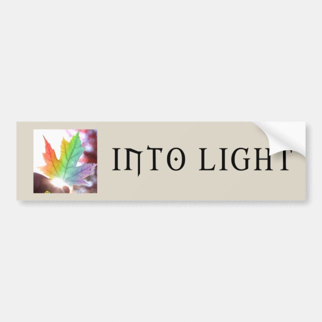 Into Light Bumper Sticker (Front)