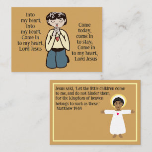 Into my heart Lord Jesus Business Card